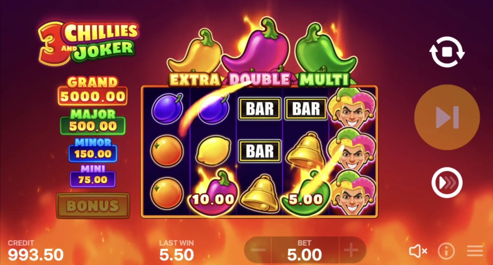 3 Chillies and Joker: Hold and Win Slot
