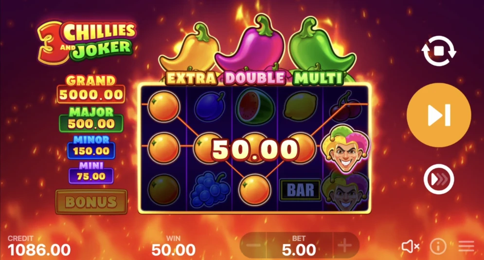 3 Chillies and Joker: Hold and Win Slot