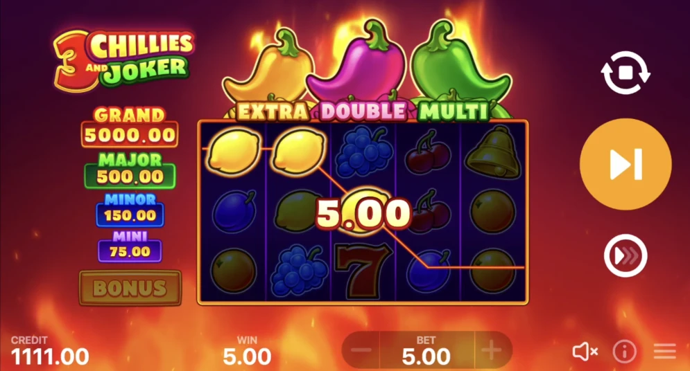 3 Chillies and Joker: Hold and Win Slot